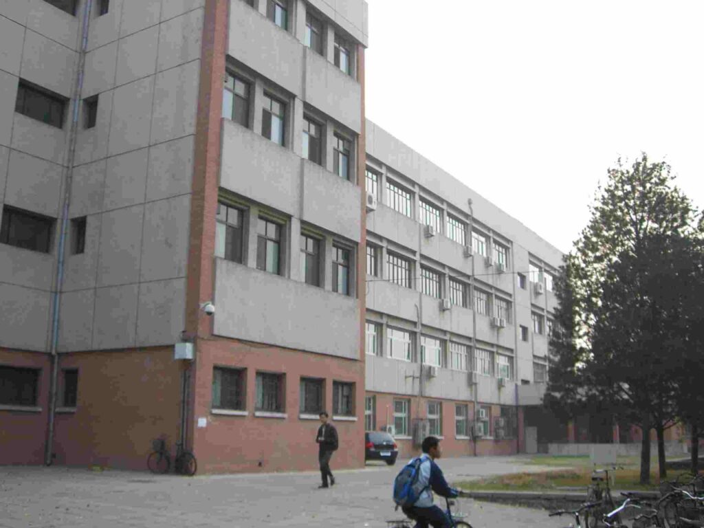 View of all four stories of the Henry Y.T. Wong Building